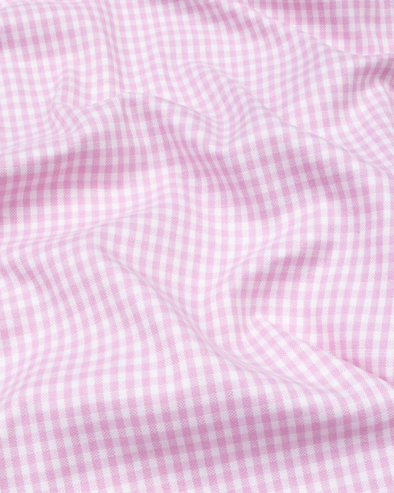 Pack of 2 Premium Cotton Shirt for Man (Light Pink Check and White)