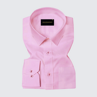 Pack of 2 Premium Cotton Shirt for Man (Navy Blue Check and Light Pink)